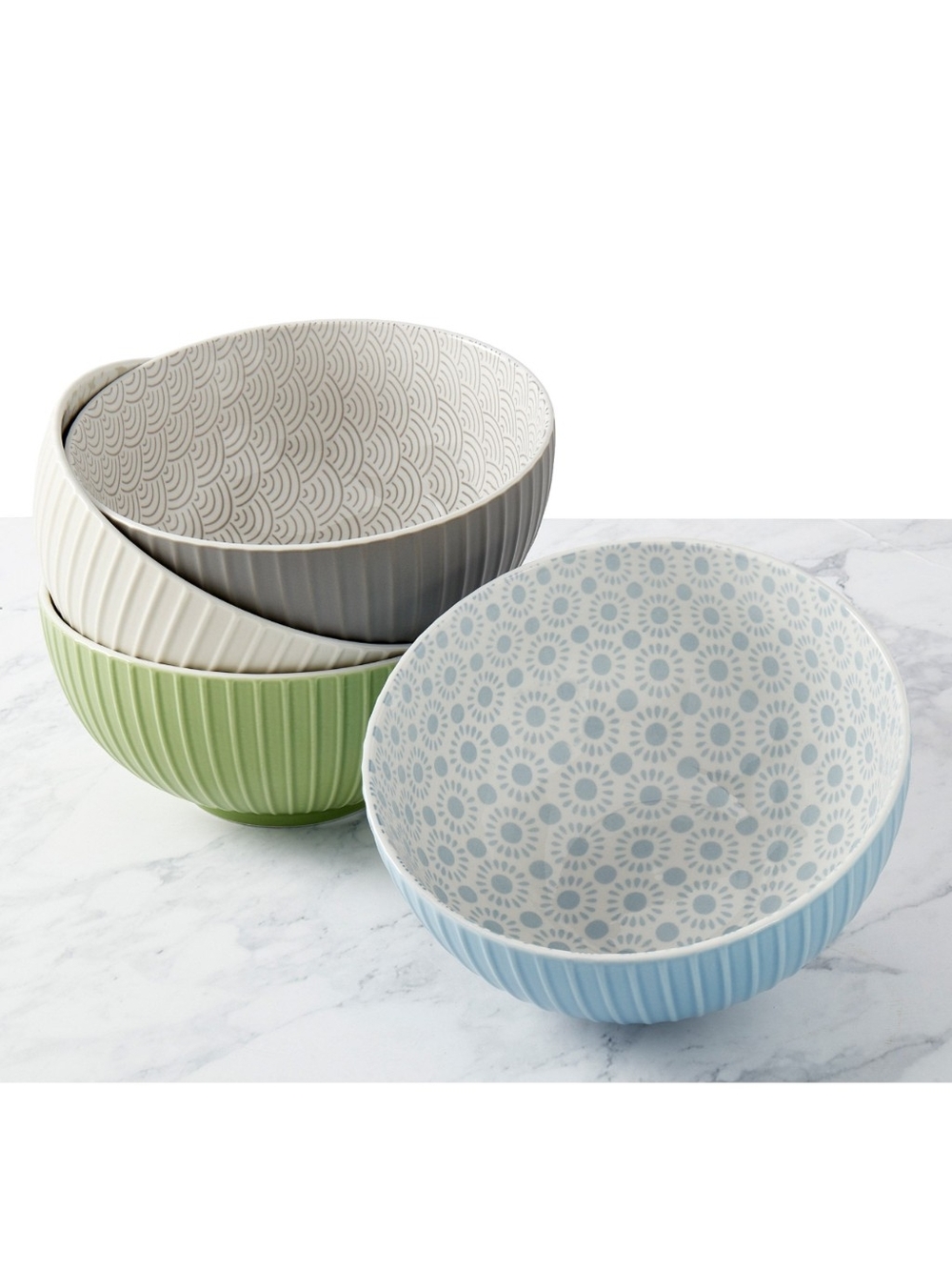 Denmark 4 Piece All Purpose Porcelain Bowl Set 8 Inch